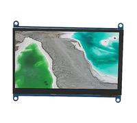 Zunate Écran Tactile IPS 7 Pouces pour Rapbberry Pi 4, Moniteur HDMI Capacitif 1024x600, Double Haut-Parleur, Alimentation de Type C, pour Rapbberry Pi 3 2 1 B, PC, TV, Ordinateur (Module écran)