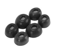 Zunate Embouts d'oreilles en Mousse à Mémoire de Forme, Tailles S/M/L, pour iOS Pro 1re et 2e génération. Embouts de Rechange en Silicone Souple avec Isolation Phonique, Confortab (Black)