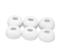 Zunate Embouts d'oreilles en Mousse à Mémoire de Forme, Tailles S/M/L, pour iOS Pro 1re et 2e génération. Embouts de Rechange en Silicone Souple avec Isolation Phonique, Confortab (White)