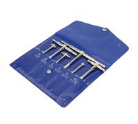 Zunate Ensemble de 6 Jauges de Diamètre Intérieur Réglables |Outil Micromètre Télescopique de Précision 8-150 Mm avec Contacts en Acier traité Thermiquement pour le Jaugeage des Fentes et des