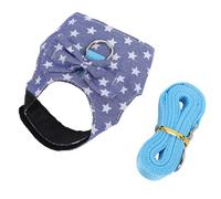 Zunate Ensemble Harnais et Laisse pour Lapin Confortable, pour Animaux de Compagnie, y Compris Furets et Cochons d'Inde, Parfait pour Les Promenades Décontractées et la Randonnée (L)