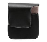 Zunate Étui Magnétique pour Appareil Photo Mini90 - Étui à Rabat Vertical en Cuir PU, Doublure Douce, Bandoulière Réglable (Black)