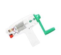 Zunate Générateur à Manivelle Dynamo Kit Scientifique STEM | Énergie éducative, boîtier transparent, laboratoire de circuits, mécanique à électrique