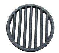 Zunate Gril en Fonte de 10cm pour Cuisinière de Grill | Conception de ventilation à fentes, construction en fer robuste, accessoire de feu de camp compact, plaque chauffante durable