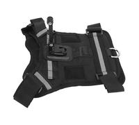 Zunate Harnais de Chien pour la Caméra d'action, Harnais de Support d'action rembourré Doux pour Animaux de Compagnie en Nylon avec des Sangles Réglables pour Le Support ou Le Support