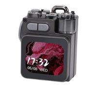 Zunate Haut-Parleur BT, Coque Entièrement en Métal, Haut-Parleur Portable sans Fil avec éclairage RVB éblouissant et Basses Riches, Puce BT 5.4 pour Musique en Plein Air, Aventures,