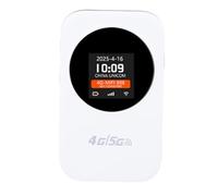 Zunate Hotspot WiFi Portable pour Les Voyages, Point D'accès Mobile 4G avec Affichage de L'heure, Connecte 10 Appareils, Batterie 3000 MAh, pour la Région EuropeAsie