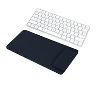 Zunate Housse de Clavier, étui de Voyage pour Housse de Clavier en Cuir PU 30x14x1cm Sac de Pochette de Voyage pour Clavier sans Fil, pour Magic Keyboard 2(Bleu Marine)