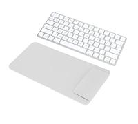 Zunate Housse de Clavier, étui de Voyage pour Housse de Clavier en Cuir PU 30x14x1cm Sac de Pochette de Voyage pour Clavier sans Fil, pour Magic Keyboard 2(Blanc)