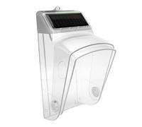 Zunate Housse de Sonnette Solaire Transparente étanche pour Smart Life, Protection contre la Pluie Rotative à 30°, Alarme 100 DB, Batterie Rechargeable 500 MAh, Protection Extérieure pour Sonnette de