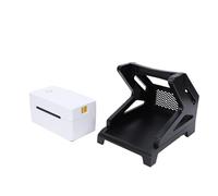 Zunate Imprimante D'étiquettes Thermique Bluetooth, étiqueteuse à Expédition Thermique Directe 150 Mm/s avec Support de Papier, Application FlashLabel Pro pour iOS, pour Android, pour (Prise