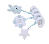 Zunate Jouet Cloche Suspendu pour bébé, pour Améliorer la Coordination œil-main et Portable pour une Utilisation dans une Poussette et un Berceau (ours bleu)