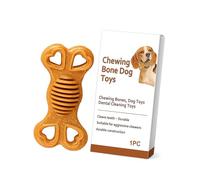 Zunate Jouet en Os à Mâcher pour Chien, Bâton de Dentition Durable pour Soulager l'anxiété des Petits Chiens, Matériau Composite Bois-Plastique Sûr (1PC)