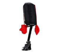 Zunate Jouet Interactif de Boxe pour Chat avec Base à Ventouse, Sac de Frappe pour Jeu en Intérieur, activité de de Chaton Adulte, PVC Durable Noir Rouge (Coffret Chat)