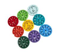 Zunate Jouet Rotatif Mathématique Fidget, 9 Pièces |Whirligig de Pratique Arithmétique pour Les Enfants en jout)