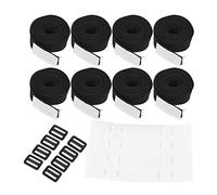 Zunate Kit de Sangles pour Enrouleur de Couverture de Piscine, 8 Ensembles |Fixation de Rouleau Solaire avec Boucles de Plaques de Cordon, Remplacement de 72 Pouces pour Piscines Creusées Hors Sol