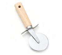 Zunate Kit de Spatule à Pizza, pizza en Acier Inoxydable, Pelle à et Pelle à avec Manche en Bois, Ensemble de - Antiadhésif pour la Cuisson, Trancher, Servir des Pizzas, des Gâteaux, des Tartes