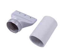 Zunate Kit de Tuyau AC Portable à Buse Plate de 1 Pouce, Tuyau d'aération en Fil d'acier de 5,9x59 Pouces pour Fenêtre Coulissante étroite, Port à Double Filetage Compatible avec Climatiseur