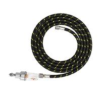 Zunate Kit de Tuyau de Compresseur d'air 1,8 M |Ensemble d'accessoires pour Aérographe Professionnel avec Tuyau tressé en Nylon et Séparateur -eau, Connecteurs Femelles BSP 1/8" pour Décoration de