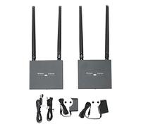 Zunate Kit D'Extension D'interface Multimédia HD, Extension WiFi, Télécommande IR 1080P, Pénétration de Mur 200 M, Transmission Réseau sans Fil pour TV (Prise UE)