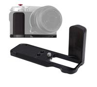 Zunate L Grip de Forme L pour la Caméra X M5, Poignée en Bois en Alliage en Aluminium avec Plaque de Libération Rapide ARCA, Conception Ergonomique pour Les Stabilisateurs (Black)
