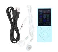 Zunate Lecteur MP3 MP4, Lecteur de Musique Bluetooth 5.0 64 Go avec écran LCD 1,8 Pouces, Son HiFi sans Perte, Prend en Charge 128 Go de Mémoire Extensible, pour Le Sport, la Course à (Blue)