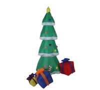 Zunate LED Fillumated Flatable Christmas Tree - Décoration D'étoile pour Le Décor de Chantier de Vacances de Noël avec Une Inflation Rapide pour l'hiver, Le Matériel en Larmes Idéal pour Les Parcs,