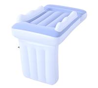 Zunate Lit D'avion Gonflable épais pour bébé, avec Garde-corps Latéraux pour un Sommeil Confortable sur les Longs Vols, les Trajets en Voiture pour Bébés (BLUE)