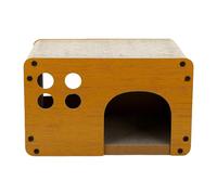 Zunate Lit Griffoir pour Chat, Conception Double Couche de qualité Supérieure pour Chats D'intérieur, 17 Pouces, Installation Facile, Spacieux pour S'amuser (Nid de Coin Rond)