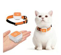 Zunate Localisateur d'animaux de Compagnie, Collier de Recherche de Chat échappé avec Suivi en Temps Réel, Alerte SOS, Chemins de Mouvement Historiques, sans Frais Mensuels, (Version Amérique)