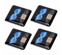 Zunate Lot de 10 Autocollants de Protection pour Téléphone, Neutralisateur de Champs électromagnétiques et Bloqueur de Rayonnement pour Smartphone et Tablette, Autocollant (Style 1)