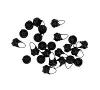Zunate Lot de 24 Chaudrons Miniatures, Mini Bouilloires Noires pour Décoration de Maison de Poupée, Petits Chaudrons Décoratifs en Plastique pour Cadeaux de Fête de Carnaval, Ensemble de Chaudron de