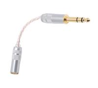 Zunate Mâle de 6,35 Mm à 4,4 Mm de Connecteur Féminin Cable Adaptateur, Cuivre plaqué en Argent avec Connecteurs Plaqués Or pour Les Appareils Sonores, Compatibles avec MPAMP1 et DAC
