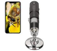 Zunate Microscope WiFi 50X à 1000X, Microscope Numérique USB avec 8 Lumières LED Microscope Portable pour PC Tablette Smart Phone, Prend en L'enregistrement de Vidéos