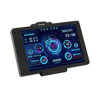 Zunate Mini écran IPS USB 3,5 Pouces, Moniteur de Température de Données AIDA64 PC CPU RAM avec Câble de Carte Mère 4 Broches, Affichage du Panneau de Capteur PC à Rotation de 360 degrés
