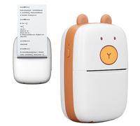 Zunate Mini Imprimante D'autocollants, Machine de Création D'autocollants Portable avec 1 Rouleau de Papier, Imprimante Thermique sans Encre, Imprimante Bluetooth sans Fil