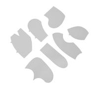Zunate Modèles de Couture de Lapin à Mémoire de Forme, 7 Pièces, 12 Pouces, Ensemble de Motifs en Acrylique pour Débutants, Bricolage en Tissu, Jouet de Lapin, Modèle de Règle de Quilting