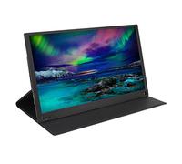 Zunate Moniteur Portable 15,6 Pouces, Moniteur de Jeu 4K Ultra HD avec étui en Cuir, 60 Hz, Angle de Vision de 178°, Double Haut-Parleur, HDMI, Moniteur D'Ordinateur pour PC,