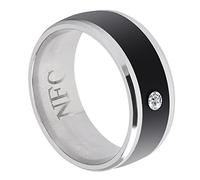 Zunate NFC Smart Ring Taille 8 Multifonction Portable |Verrouillage étanche sans Charge, Déverrouillage de la confidentialité de l'application, Cryptage (taille11)