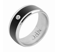 Zunate NFC Smart Ring Taille 8 Multifonction Portable |Verrouillage étanche sans Charge, Déverrouillage de la confidentialité de l'application, Cryptage (Taille 8)