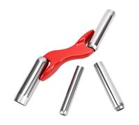 Zunate Outil de Dégauchisseuse de Brique de Maçonnerie, Ensemble de 4 Tailles 1/2 5/8 3/4 7/8 Pouces, Dégauchisseuse Concave en Aluminium et Fer Inoxydable pour la é des Murs, Poignée