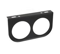 Zunate Panneau de Jauge à 2 Trous, Support de Dosette de Jauge de 52mm, Support Universel de Montage de de Tableau de Bord de Voiture, Tableau de Bord en Métal (BLACK)