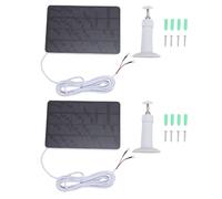 Zunate Panneau Solaire 10 W pour Sonnette à Anneau, Charge à Haute efficacité avec Protection IC Intelligente, IP65 Imperméable à Usage Extérieur, pour la Porte Vidéo de la Bague 2 3