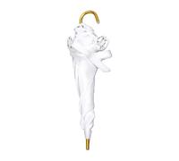 Zunate Parapluie de Maison de Poupée, Modèle de Parapluie Miniature en Dentelle, Petit pour Décoration de Scène, Accessoire de Photographie (White)