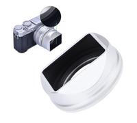 Zunate Pare-Soleil carré en Métal, Abat-Jour Magnétique pour Objectif D'appareil Photo Fuji X E5/X100VI, Réflexion Réduite (Silver)