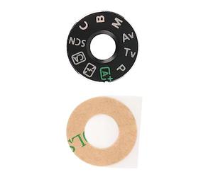 Zunate Patch de Platine de Numérotation de Mode pour Appareil Photo 70D, Plaque Signalétique de Remplacement de Plaque de Mode de Numérotation, Signalétique d'étiquette de Capuchon d'interface,
