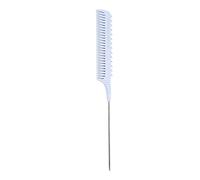 Zunate Peigne à Queue de Rat de Salon, Pointe en Acier |Peigne de Tissage Professionnel Mettant en évidence les Taquineries pour les Coiffeurs avec Poignée Antidérapante (Violet lavande)