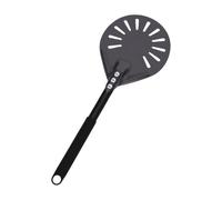 Zunate Pelle à Pizza à Long Manche de 6 Pouces, Pelle à Pizza Perforée en Aluminium Légère pour Four Extérieur, Tourne- Antiadhésif Anti-rayures, Accessoire de Cuisine Antirouille