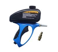 Zunate Pistolet de Sablage Pneumatique Portable Bleu, Sableuse Portative pour l'élimination de la Rouille, le Nettoyage et la Gravure des Surfaces, Buse en Acier Inoxydable, Poignée Ergonomique