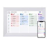 Zunate Planificateur de Calendrier Numérique Intelligent de 10,1 Pouces, écran Tactile IPS HD, Tableau des Tâches, Planificateur de Repas pour Partager en Famille, Connexion Wi-Fi, Cadeau Familial